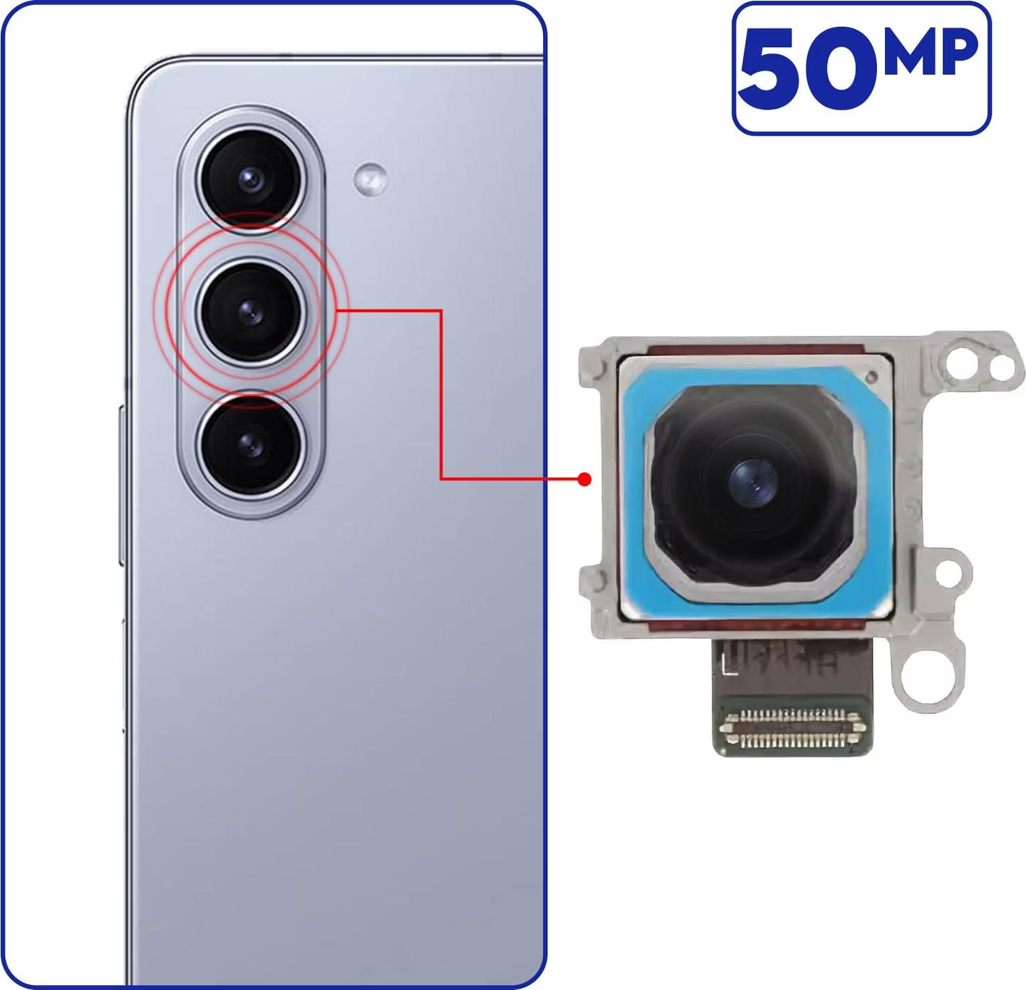 Caméra Samsung GH96-15976A - Grand angle 50 m - 1/1,57" - SM-F946