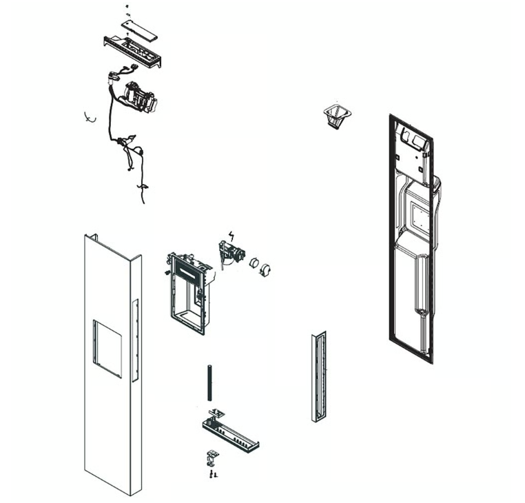 Samsung DA82-02733B Assembly-Door Foam Ref Left - Samsung Parts USA