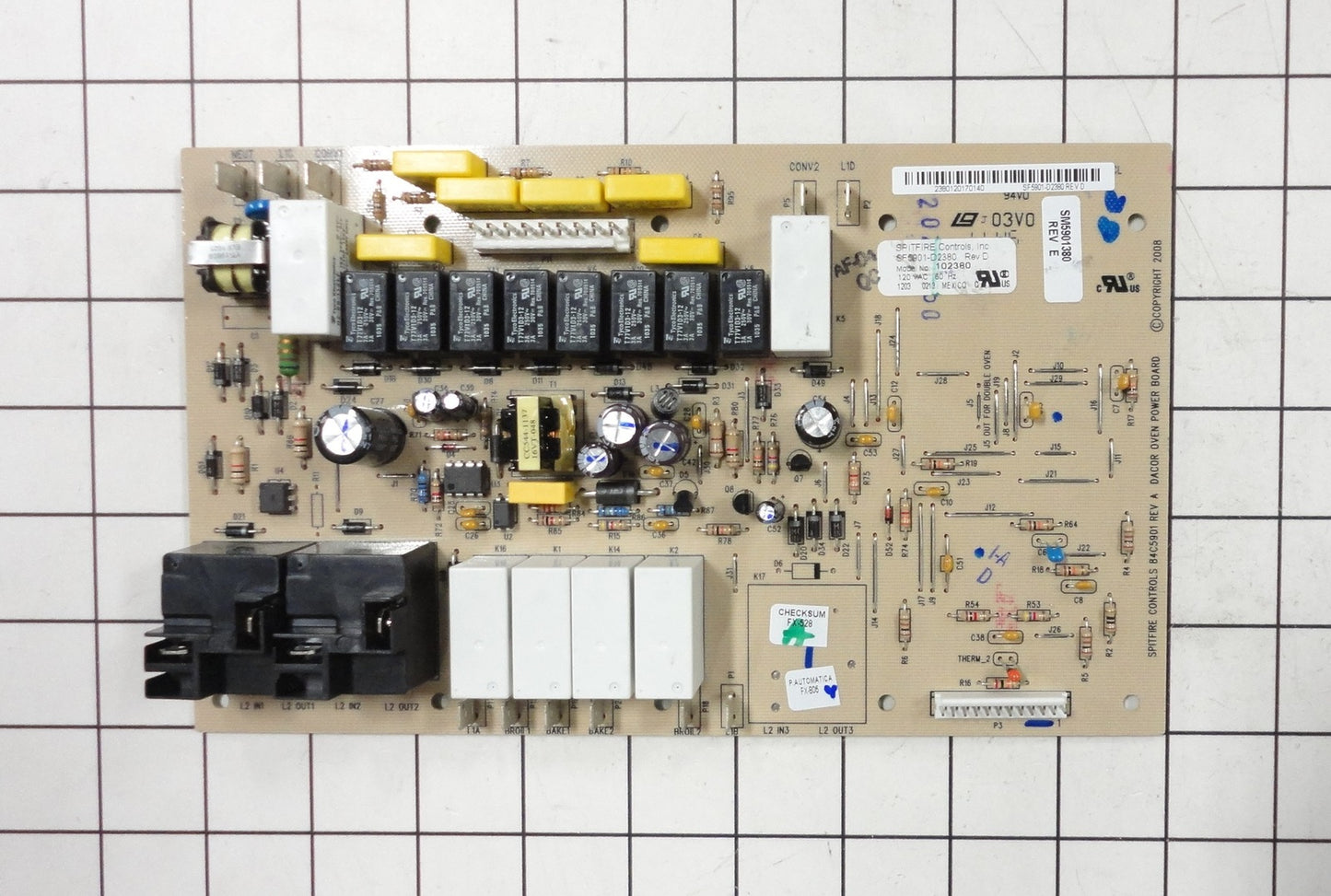 Carte relais de service pour four double Samsung DE81-05671A