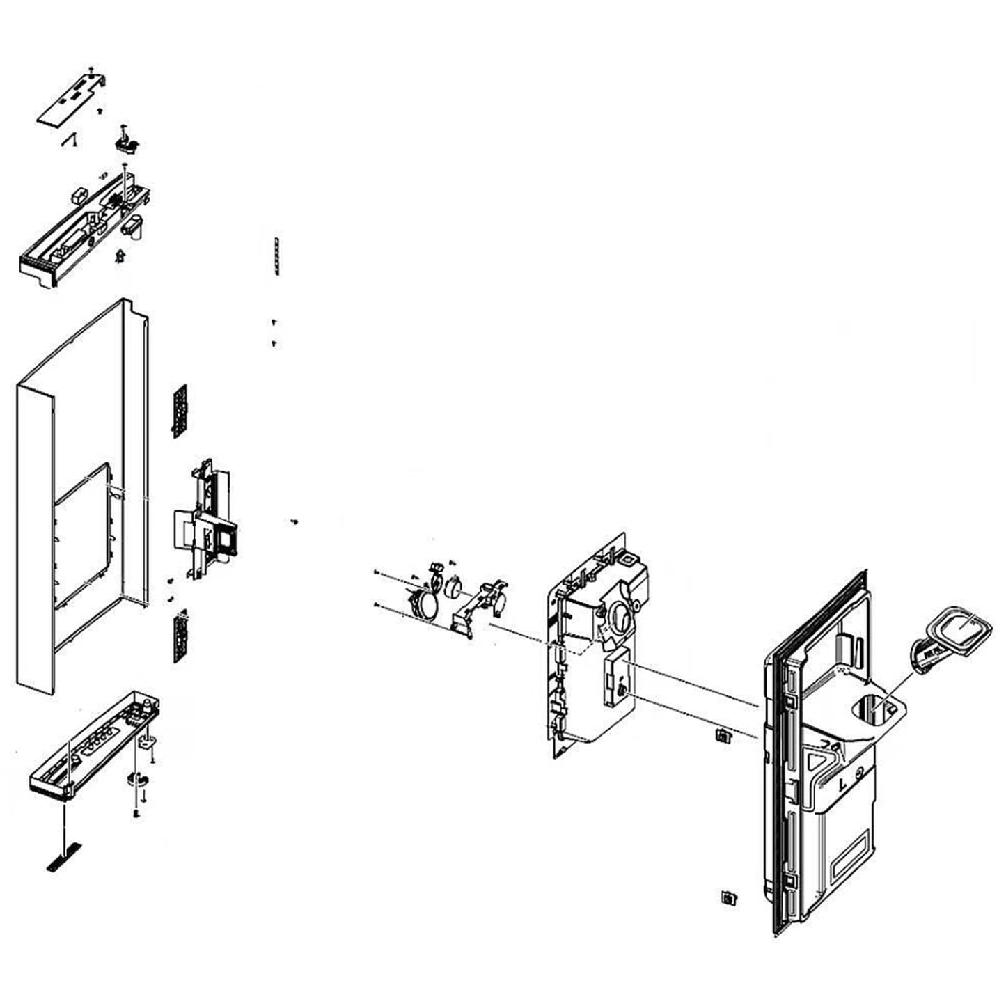 Samsung DA91-05050L Refrigerator Door Assembly, Left - Samsung Parts USA