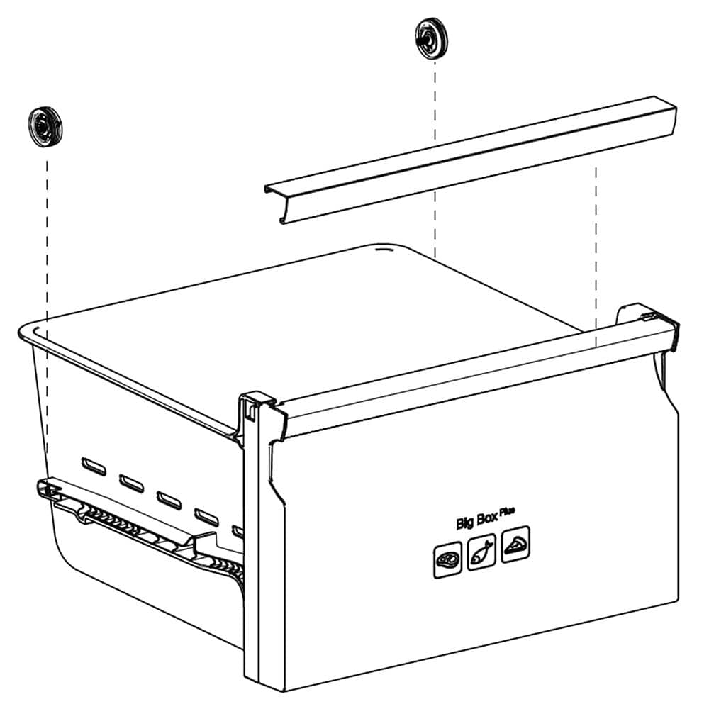 Tiroir congélateur pour réfrigérateur Samsung DA97-15359C
