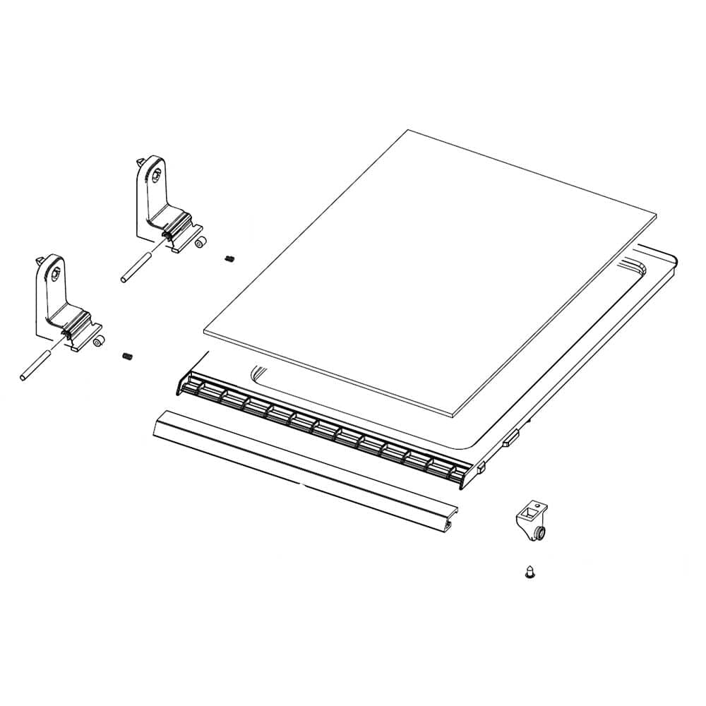 Ensemble de clayettes pour réfrigérateur Samsung DA97-16209B