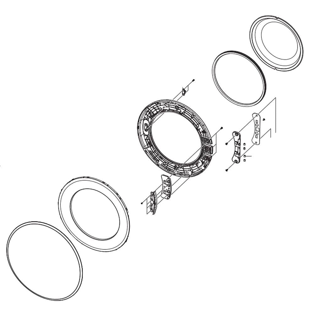 Ensemble de porte de sèche-linge Samsung DC97-15975G