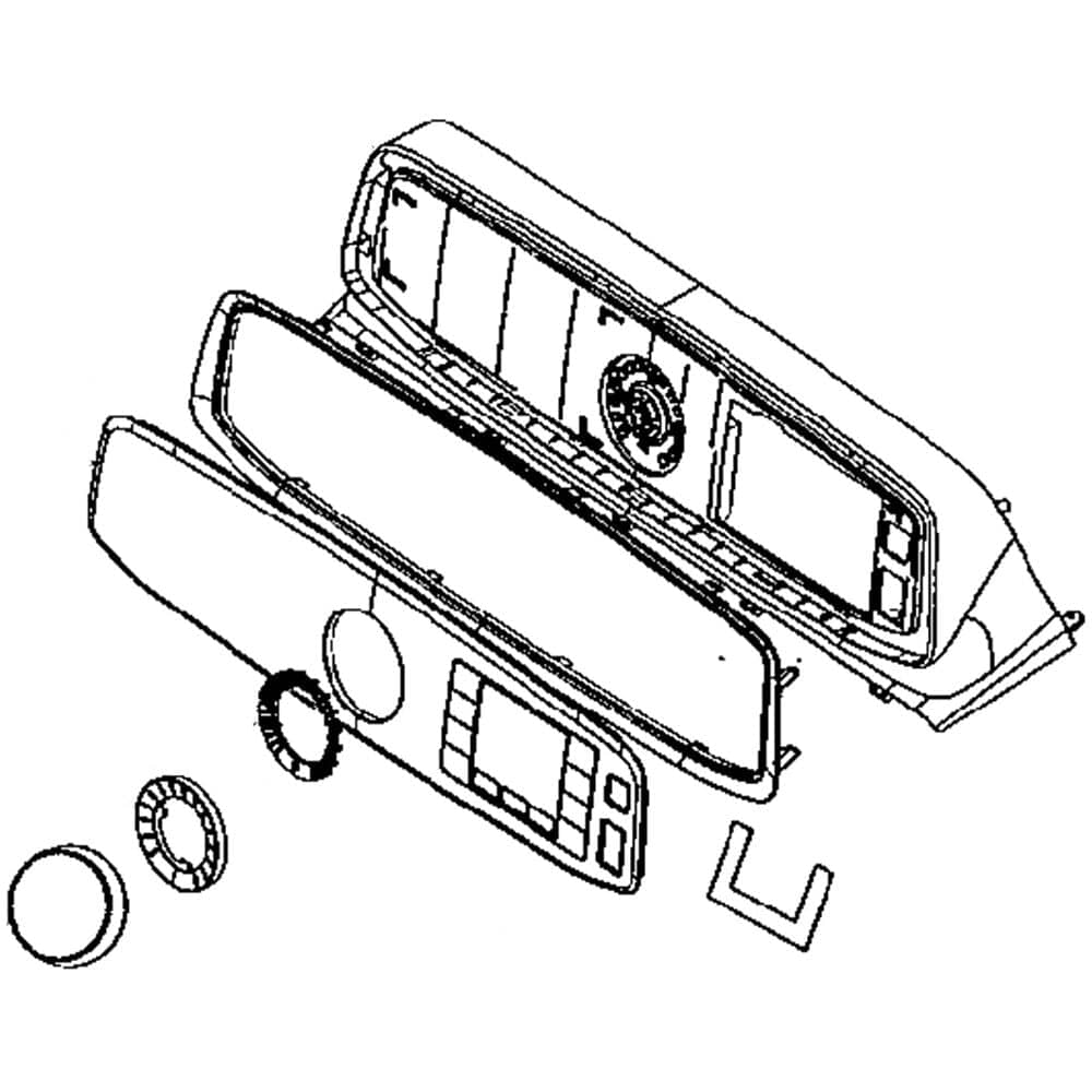 Panneau de commande pour sèche-linge Samsung DC97-18553P
