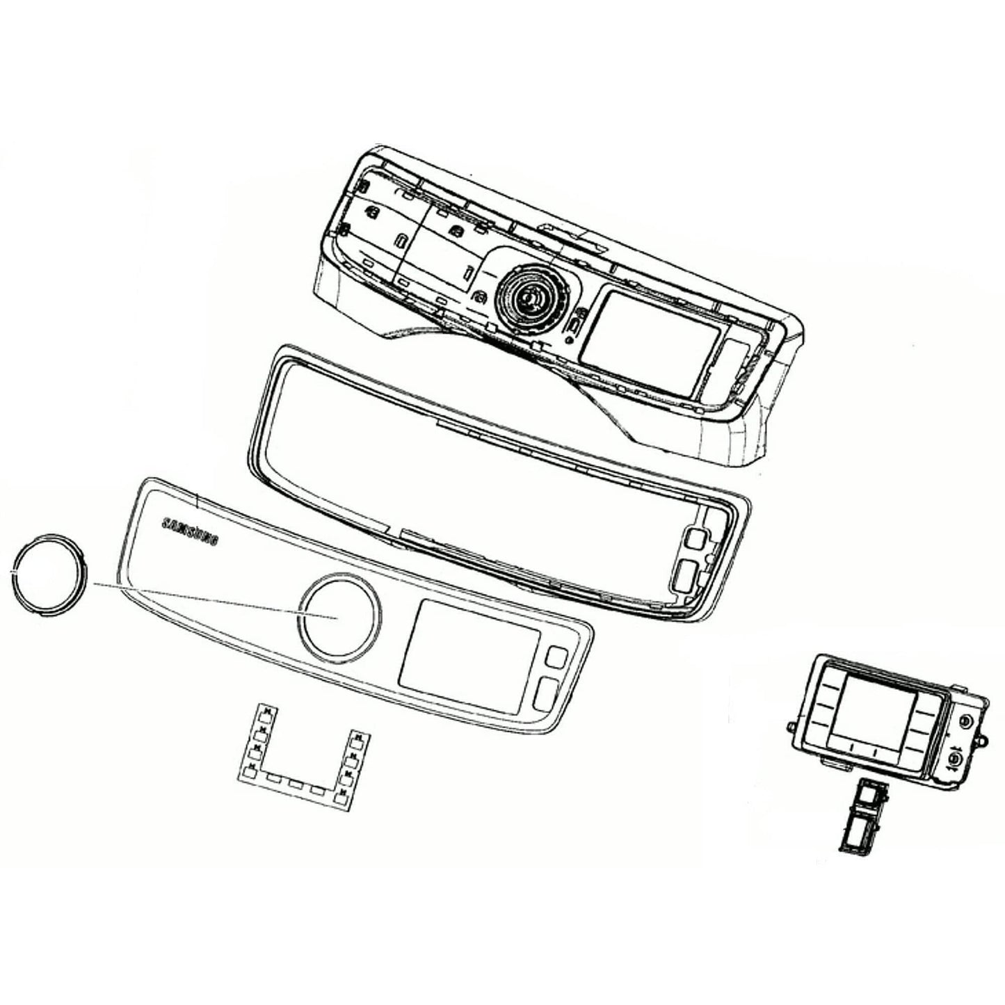 Panneau de commande pour sèche-linge Samsung DC97-19327G