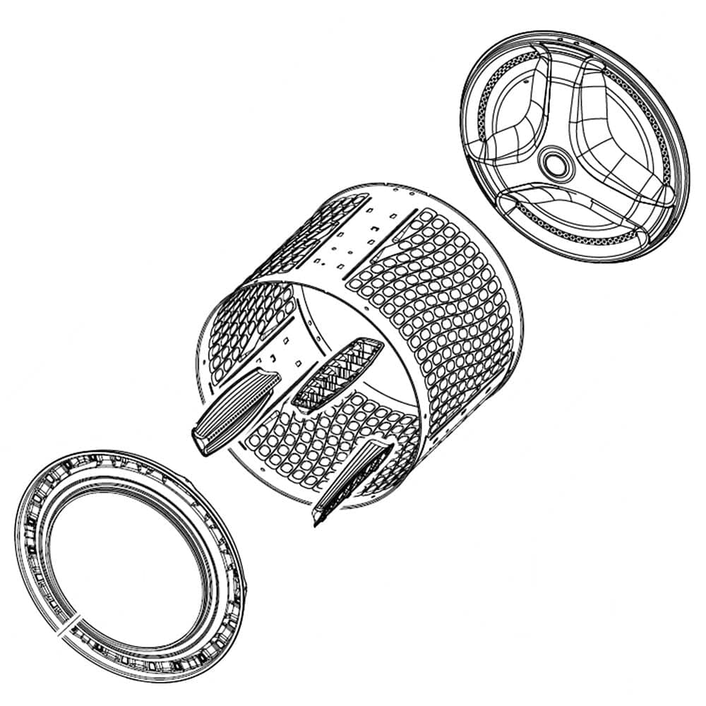 Samsung DC97-21456A Washer Spin Basket Assembly