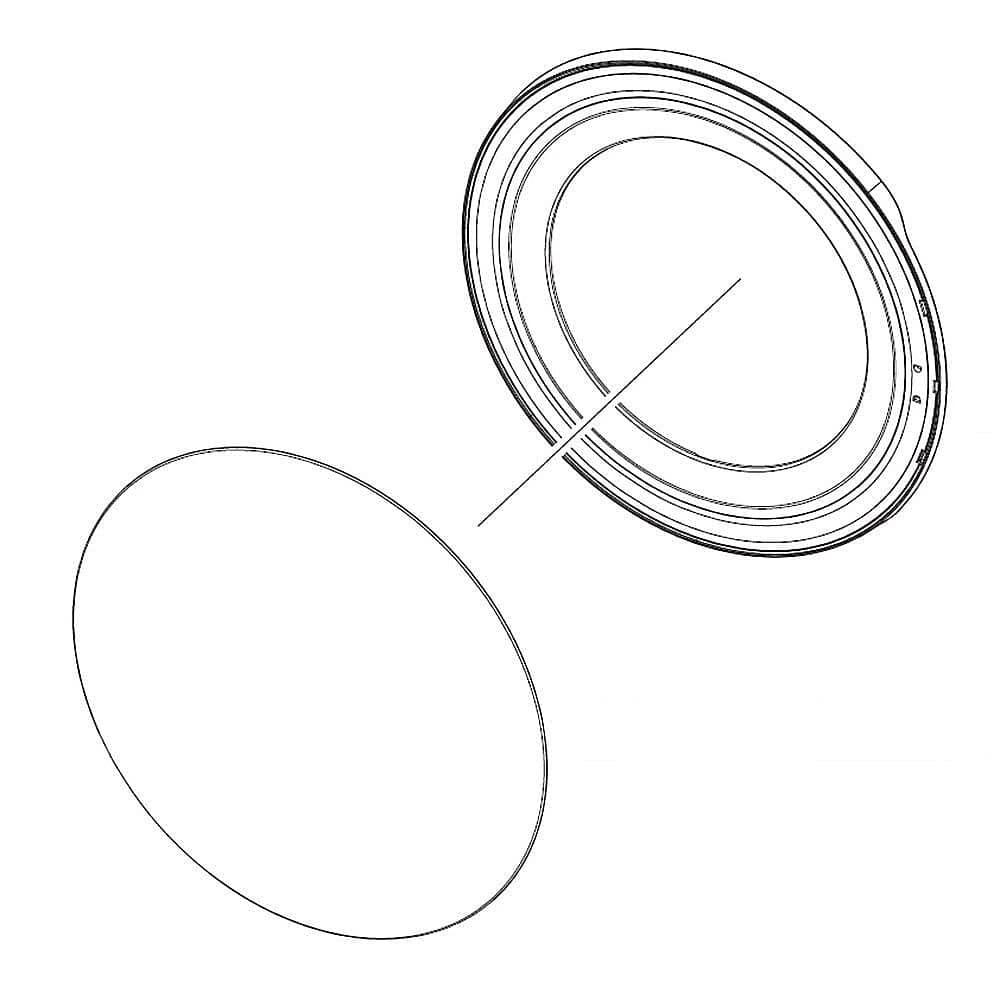 Couvercle de porte d'assemblage Samsung DC97-22481A