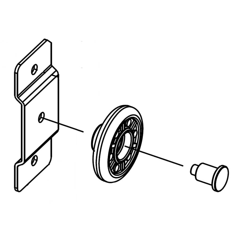Ensemble de roulement de glissière pour panier à vaisselle pour lave-vaisselle Samsung DD97-00387A