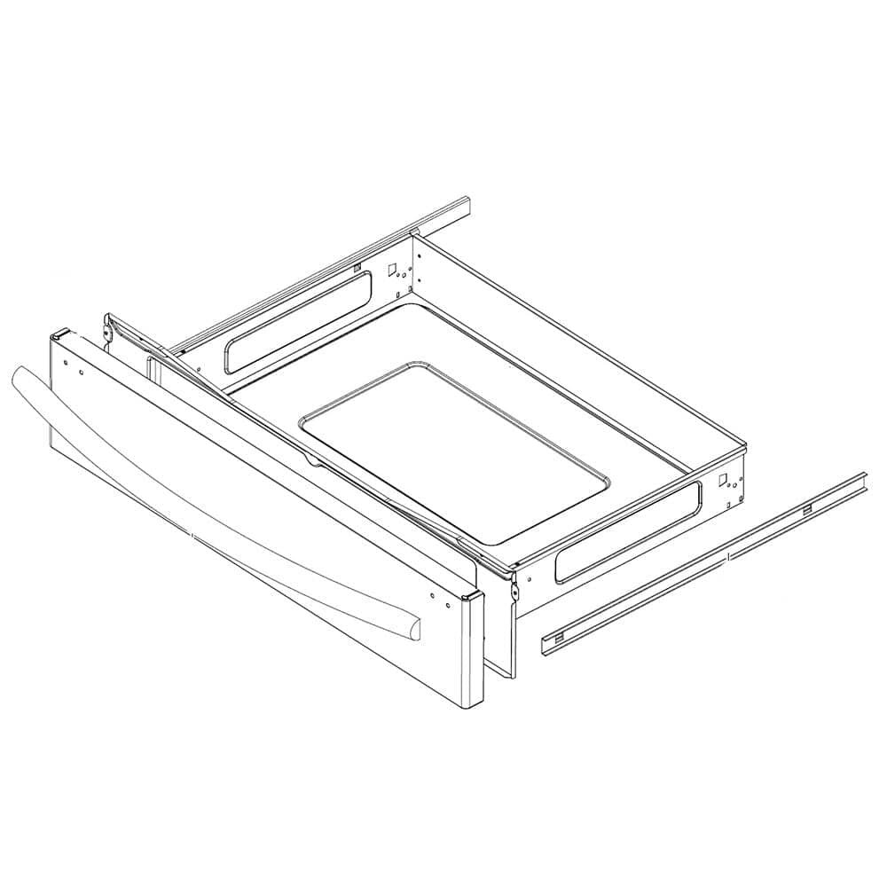 Ensemble de tiroir chauffant pour cuisinière Samsung DG94-00959A