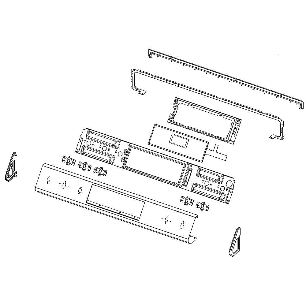 Ensemble panneau de commande de la cuisinière Samsung DG94-03576B