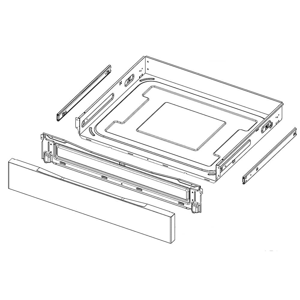 Ensemble de tiroirs de rangement pour cuisinière Samsung DG94-03617A