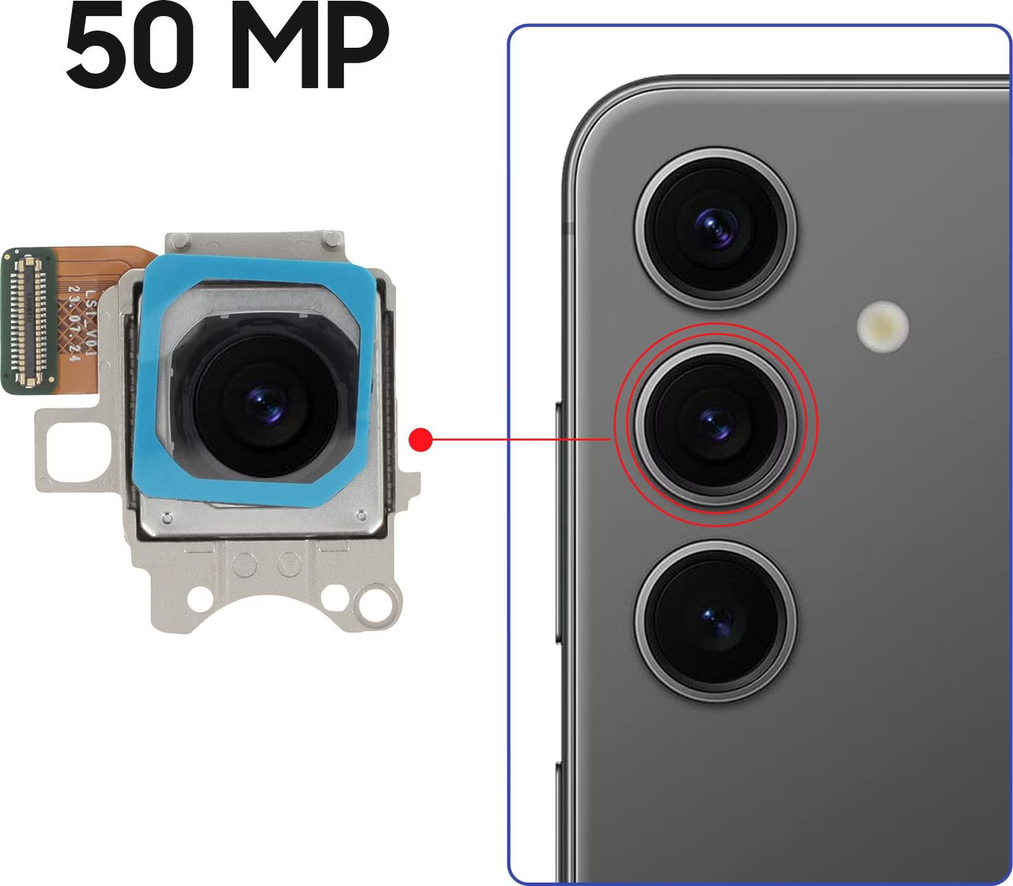 Samsung Mobile Galaxy S Series 50MP Wide Camera Assembly GH96-16300A