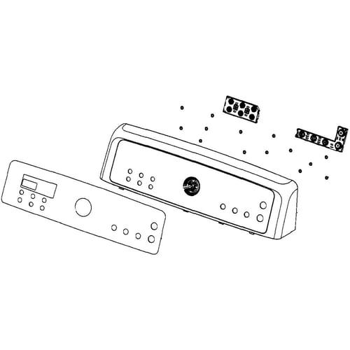 Samsung DC97-16844A Dryer Control Panel Assembly - Samsung Parts USA
