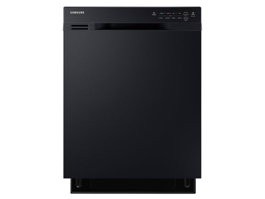 Lave-vaisselle encastrable Samsung DW80J3020UB/AC 24 pouces, commandes frontales, cuve en acier inoxydable - Noir