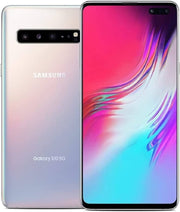 Samsung Galaxy S10 5G SM-G977TZSXTMB - T-Mobile Locked, 5G Connectivity, 256GB Storage, Prism Silver, HDR10+ Display