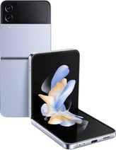 Samsung Galaxy Z Flip4 5G SM-F721U2DEXAA - Factory Unlocked, Blue, 256GB Storage, Armor Aluminum Frame