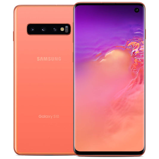 Samsung Galaxy S10 SM-G973UZIACHA - China Telecom, Flamingo Pink, 128GB Storage, Dual SIM Support