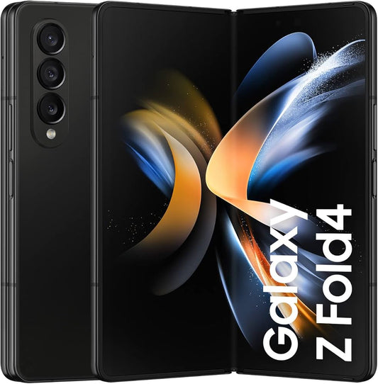 Samsung Galaxy Z Fold4 5G SM3F916UZKAXAR - Factory Unlocked, Phantom Black, 256GB Storage, AI Taskbar Multitasking