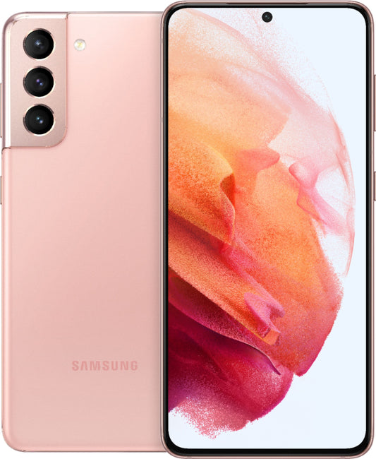 Samsung Galaxy S21 SM-G991UZWASPR - Sprint Locked, Phantom Pink, 128GB Storage, Wireless PowerShare