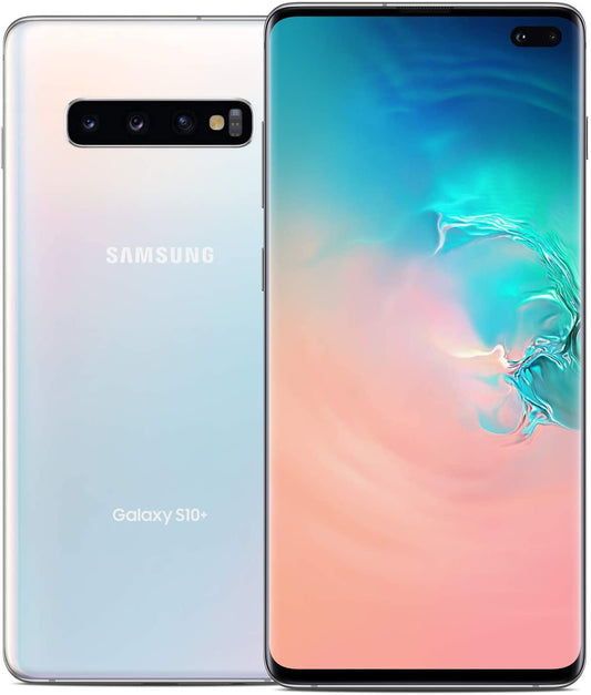 Samsung Galaxy S10+ SM-G975UCKFXAG - Débloqué en usine, Blanc céramique, 512 Go de stockage, écran AMOLED HDR10+