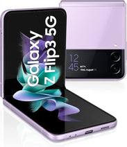 Samsung Galaxy Z Flip3 5G SM-F711U1MFXAA - Unlocked, Lavender, 128GB Storage, IPX8 Water Resistance