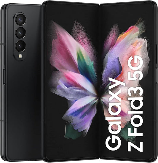 Samsung Galaxy Z Fold3 5G SM3F926UZKEXAR - Factory Unlocked, Phantom Black, 2TB Storage, AI-Powered Productivity Tools
