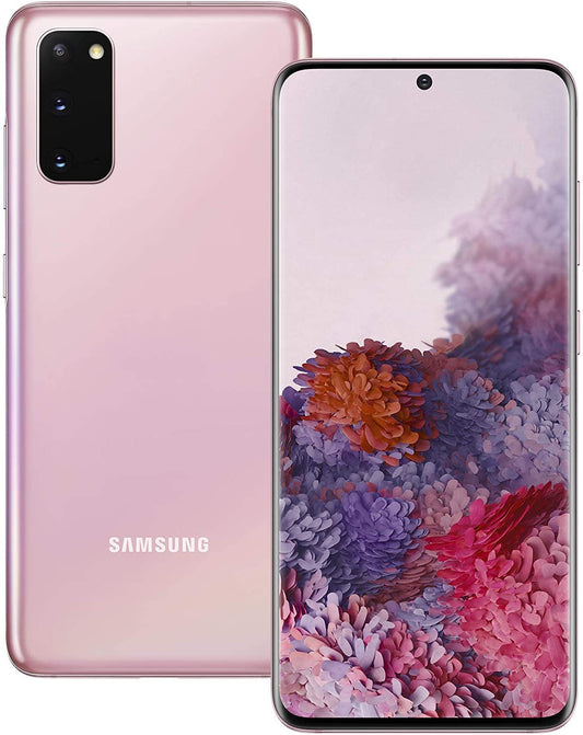 Samsung Galaxy S20 SM-G981UZAAXAA - Débloqué en usine, Rose nuage, 128 Go de stockage, écran AMOLED HDR10+