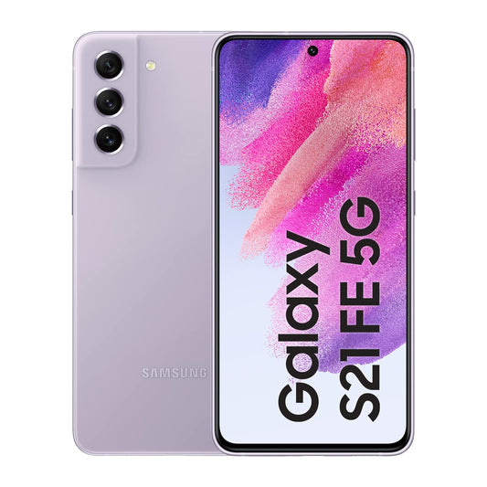 Samsung Galaxy S21 FE 5G SM3G990ULVCXAR - Factory Unlocked, Lavender, 256GB Storage, AI Night Mode