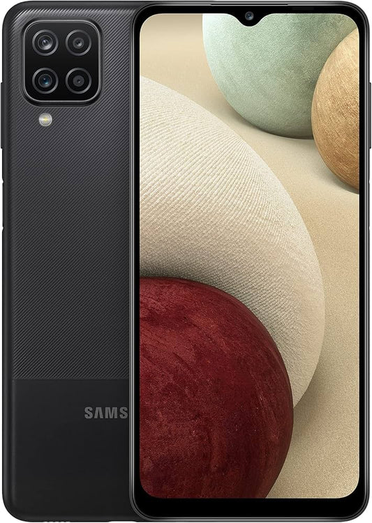 Samsung Galaxy A12 SM3A125UZKDXAA - Unlocked, 6.5” Infinity-V Display, 128GB Storage, Quad Camera Setup