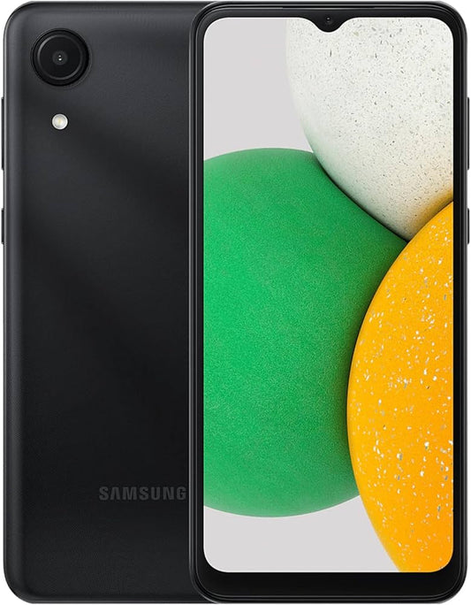 Samsung Galaxy A03 SM-A037 - Débloqué, noir, 32 Go de stockage, appareil photo 48 Mpx, MediaTek Helio P35