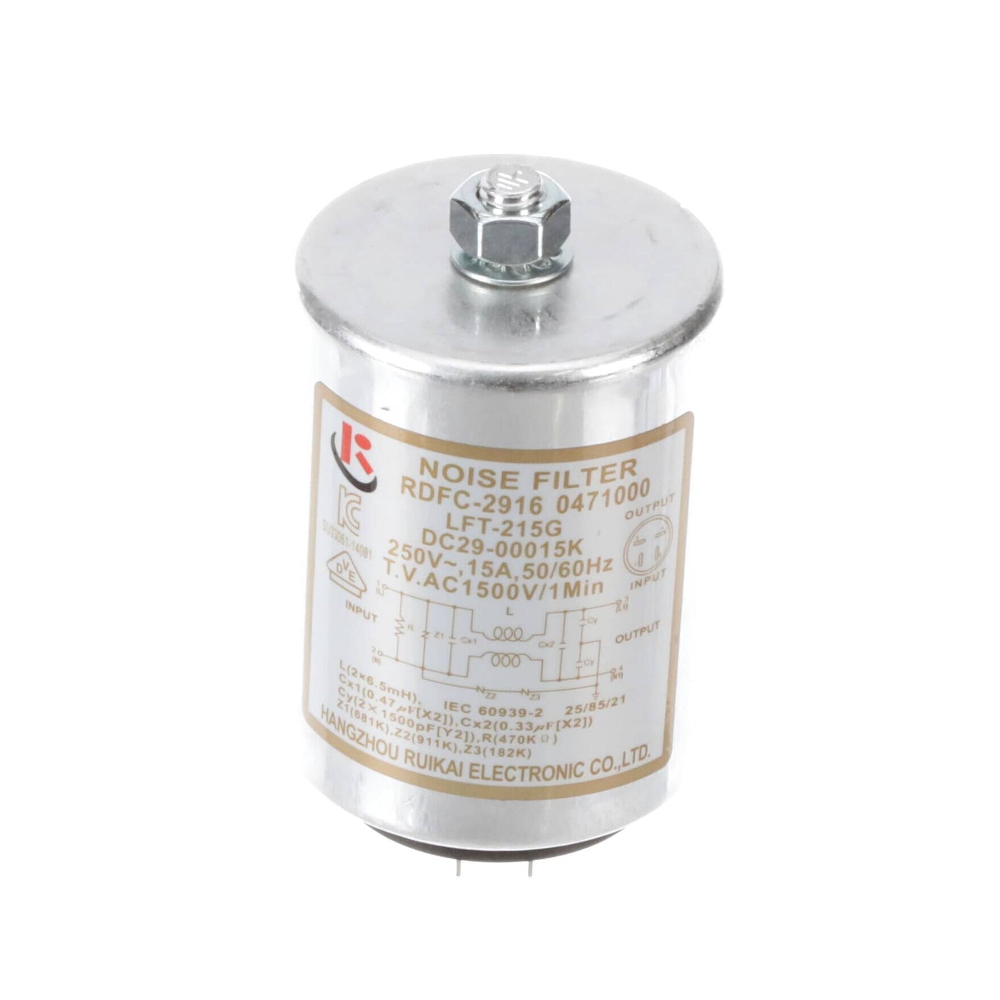 Filtre anti-bruit pour lave-linge Samsung WF46BG6500AEUS