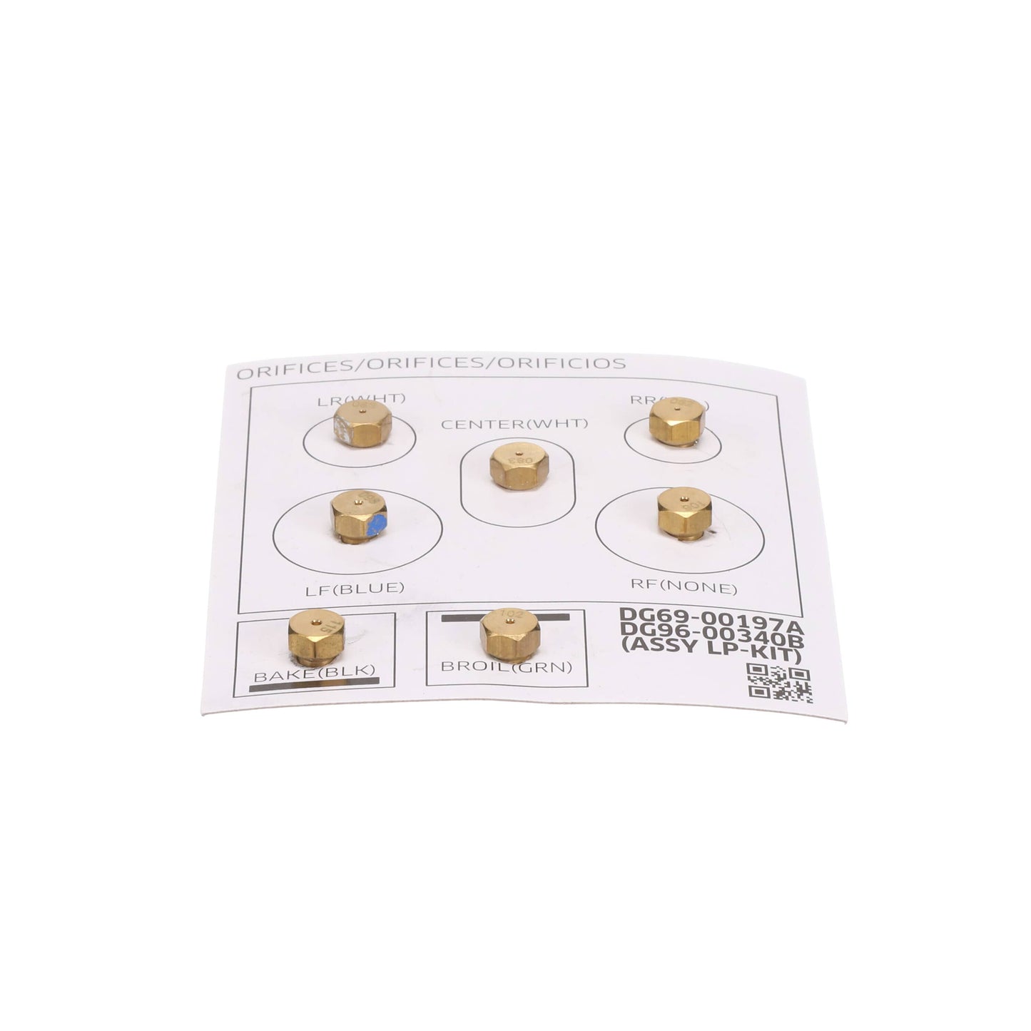 Kit de conversion pour cuisinière à gaz Samsung NX58H5600SS/AC