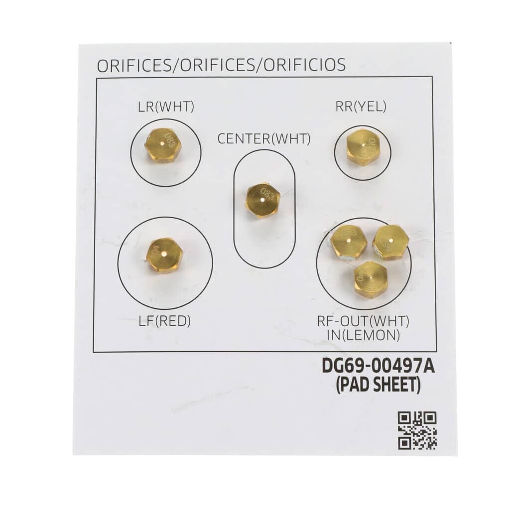Kit de buse d'assemblage DG96-00822A
