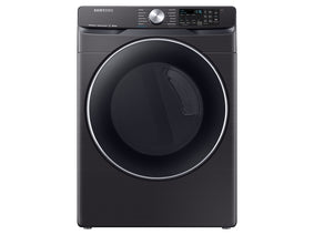 Sèche-linge électrique intelligent Samsung DVE45R6300V/A3 de 7,5 pi³ avec désinfection à la vapeur, en acier inoxydable noir