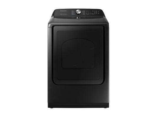 Sécheuse électrique Samsung DVE50R5400V/A3 de 7,4 pi³ avec Steam Sanitize+, en acier inoxydable noir