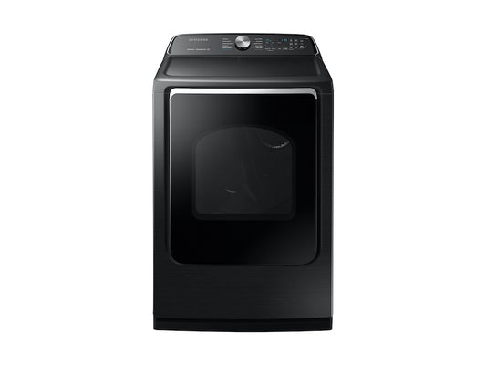 Sécheuse électrique Samsung DVE54R7200V/A3 de 7,4 pi³ avec Steam Sanitize+, en acier inoxydable noir