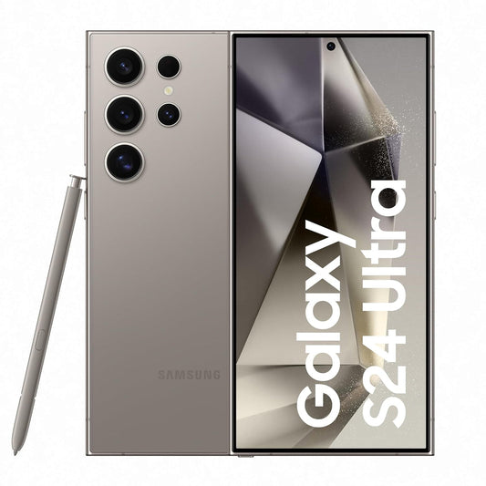 Samsung Galaxy S24 Ultra 5G SM3S928UZTEXAA - Factory Unlocked, Titanium Gray, 512GB Storage, AI Scene Optimization