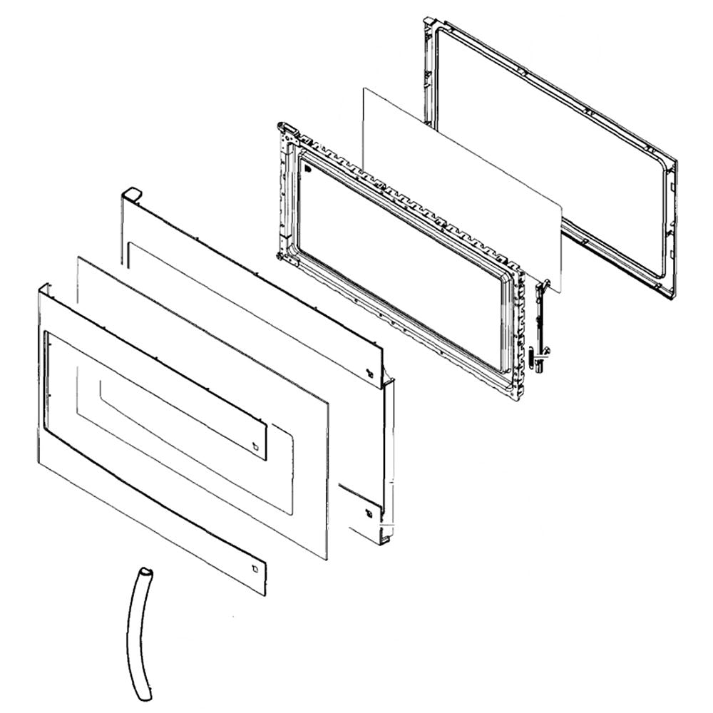 Ensemble de porte pour micro-ondes Samsung DE94-02521K