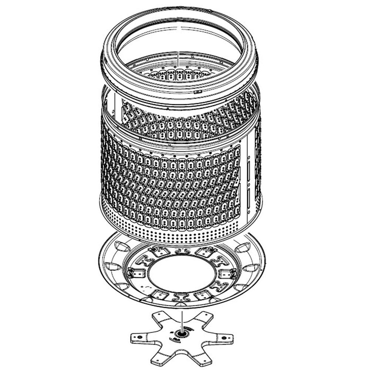 Samsung DC90-27205B Washer Spin Basket Assembly - Samsung Parts USA