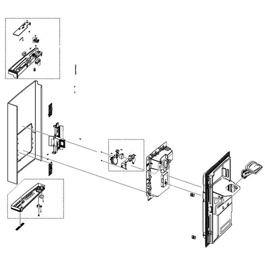 Samsung DA91-05050D Refrigerator Door Assembly, Left (Replaces Da82-03291E) - Samsung Parts USA