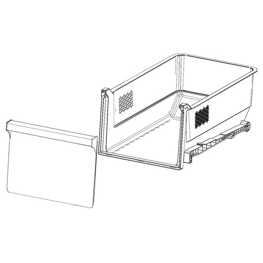 Samsung DA97-14709A Refrigerator Freezer Basket Assembly, Upper