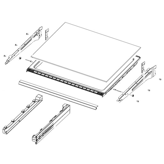 DA97-16220D Insert d'étagère - Fixation pour réfrigérateur