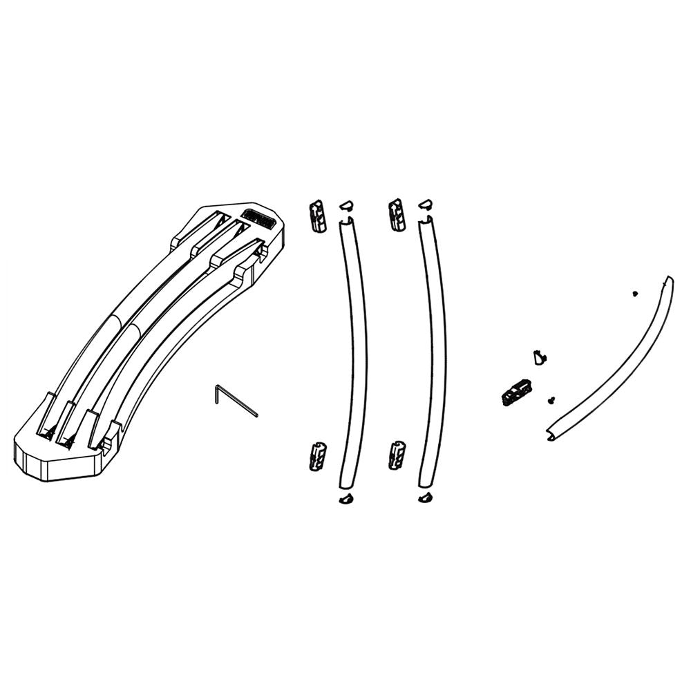 Samsung DA99-04145G Refrigerator Door Handle Set (Black Caviar) - Samsung Parts USA