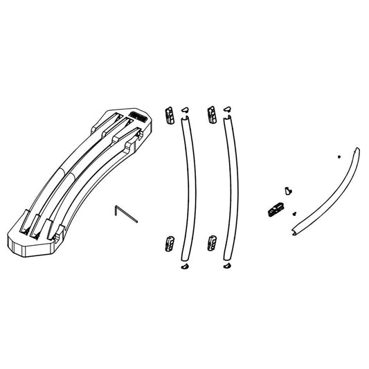 Samsung DA99-04145G Refrigerator Door Handle Set (Black Caviar) - Samsung Parts USA