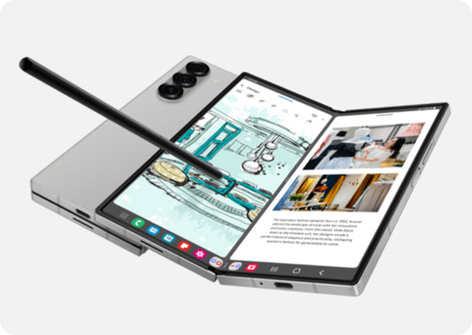Samsung SMF916UZNATMB - Exclusivité T-Mobile : pliable, photographie intelligente avec IA et intégration du stylet S Pen
