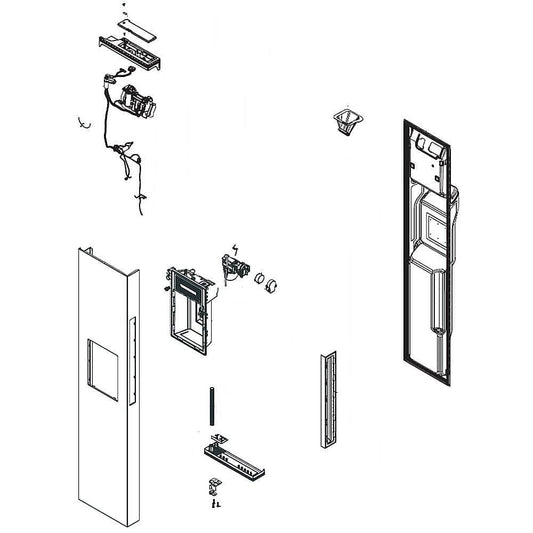 Distributeur de mousse de refroidissement Samsung DA82-02804A A/S Assy-11