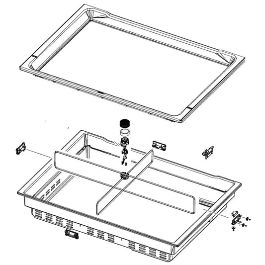 Samsung DA97-11930D Refrigerator Flexzone Drawer Assembly