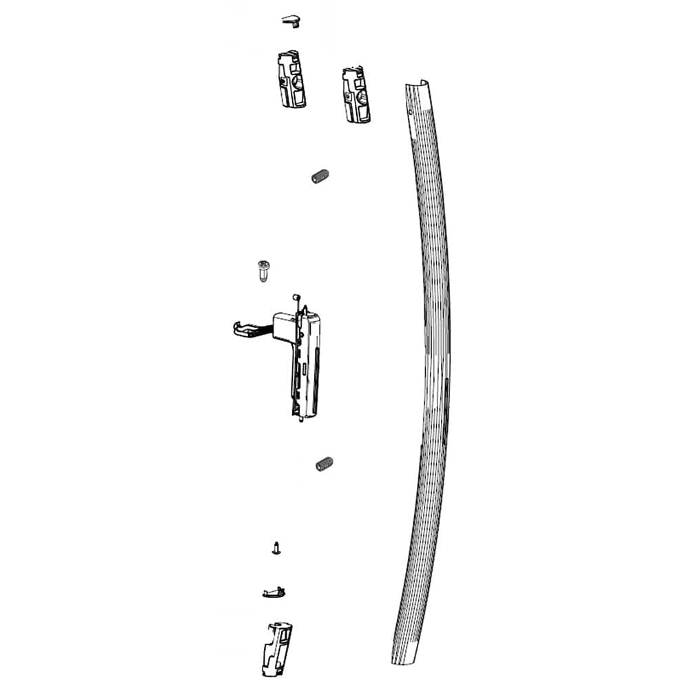 Ensemble de poignée de porte de réfrigérateur Samsung DA97-15014B