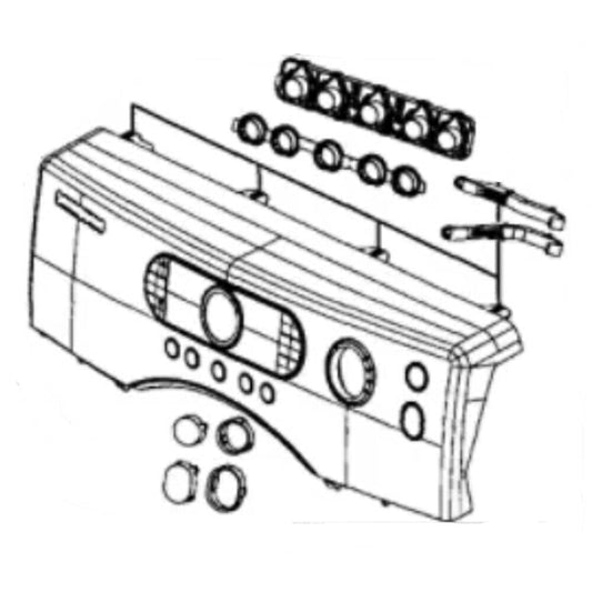 Panneau de commande du sèche-linge Samsung DC97-12627D