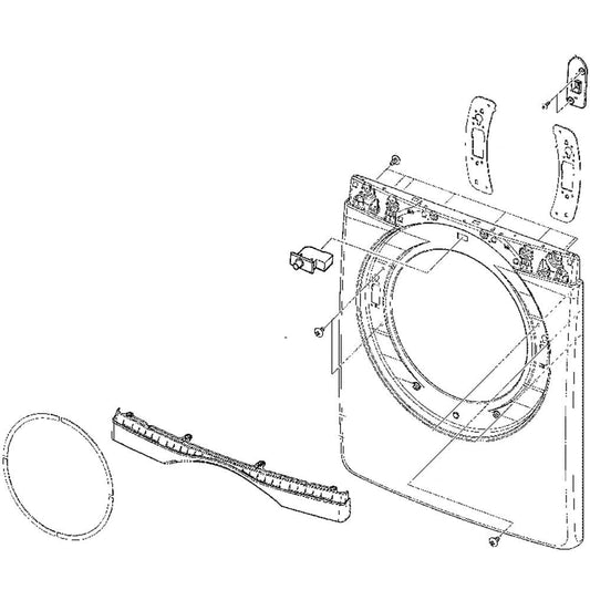 Samsung DC97-15509G Frame Fron